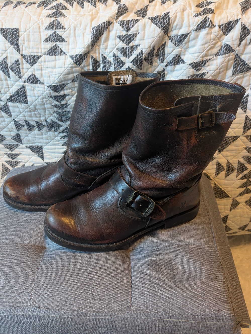 Frye Brown Veronica Short Boots Women's 8.5 Medium